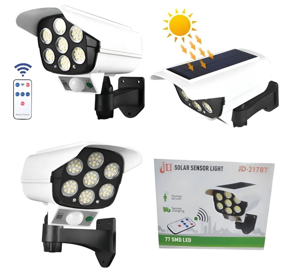 Foco solar tipo cámara